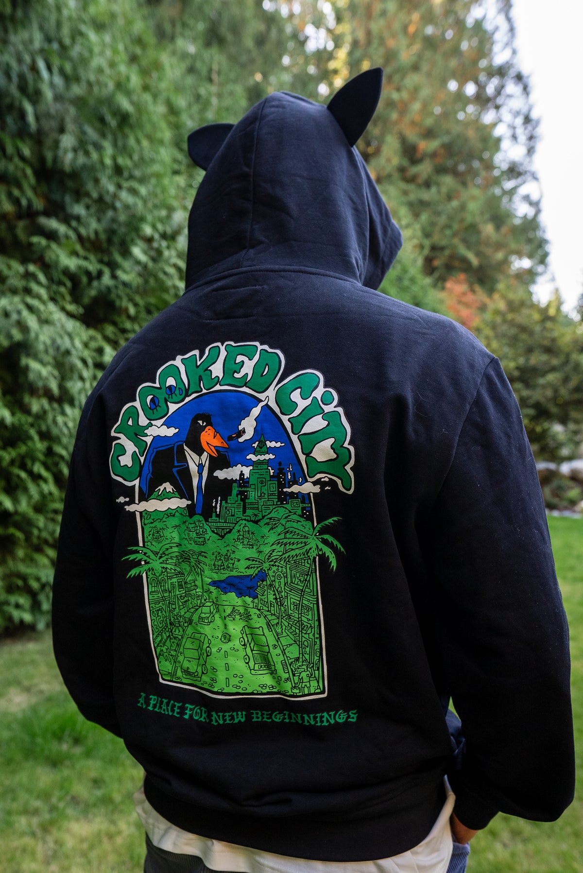 RA ANIMAL EAR HOODIE