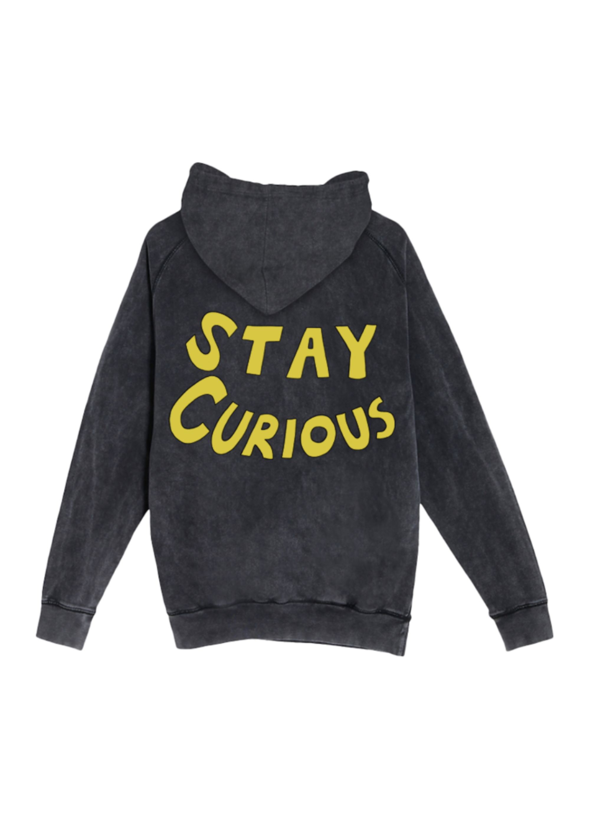 Black hoodie with yellow writing hotsell