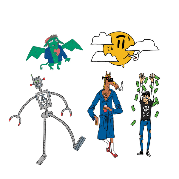 The Human Animal Sticker Pack - Rare Americans
