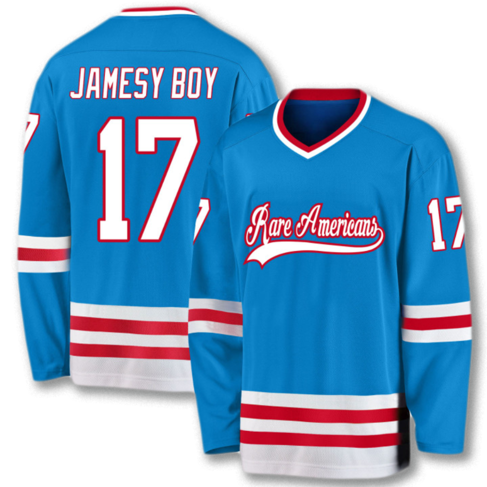 JAMESY BOY 17 Hockey Jersey Rare Americans